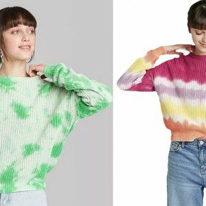 Oversized Tie-Dye Pullover Sweater - Wild Fable